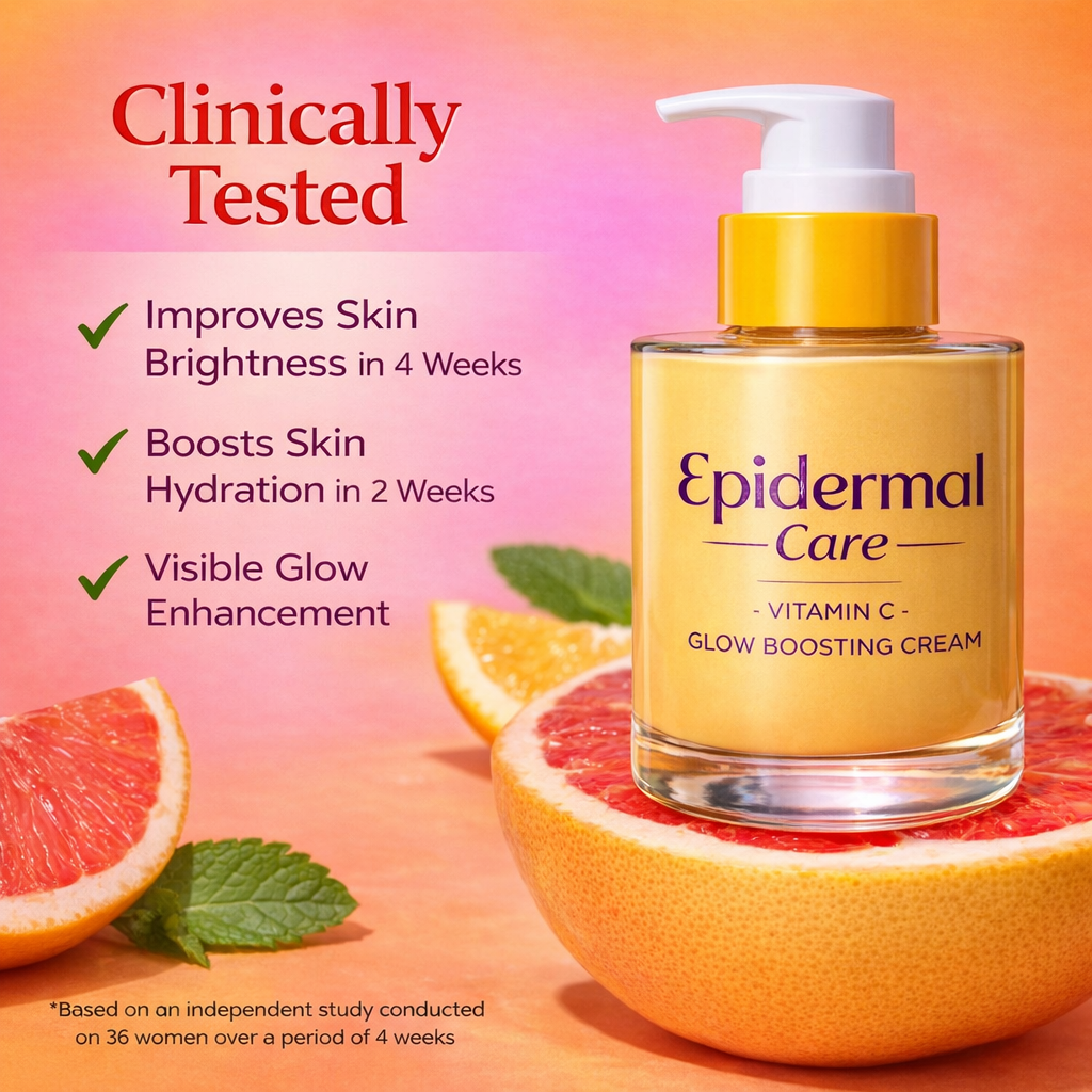 🌟 Epidermal Care Vitamin C + E Glow Boosting Cream (60ml)